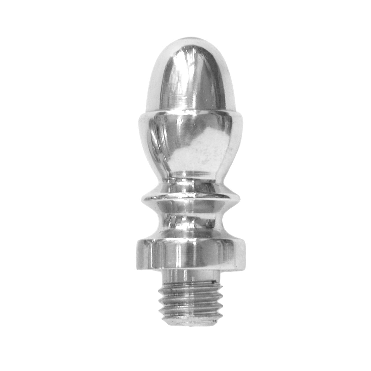 Løs knop til Hamborg snap-on dørhængsel, agern i krom (2 stk.)