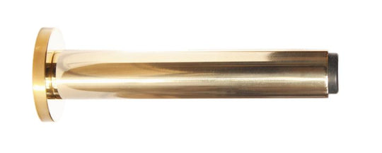 Skodsborg dørstopper 93 mm, blank messing uden lak • KYNER & Co