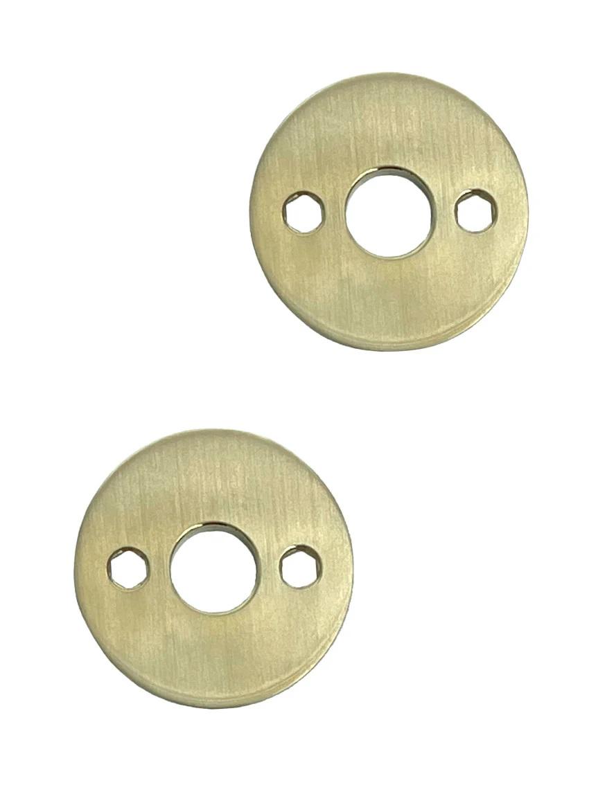 Rosetter Rex, børstet messing uden lak • KYNER & Co