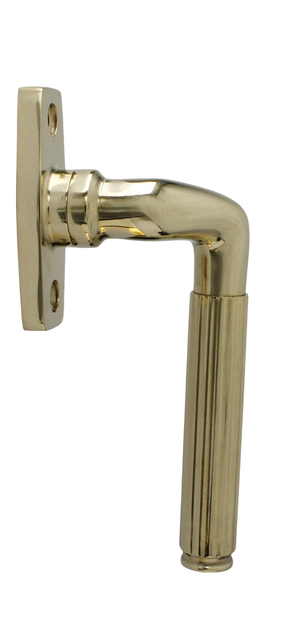 Vinduesgreb Rex, poleret blank messing uden lak • KYNER & Co