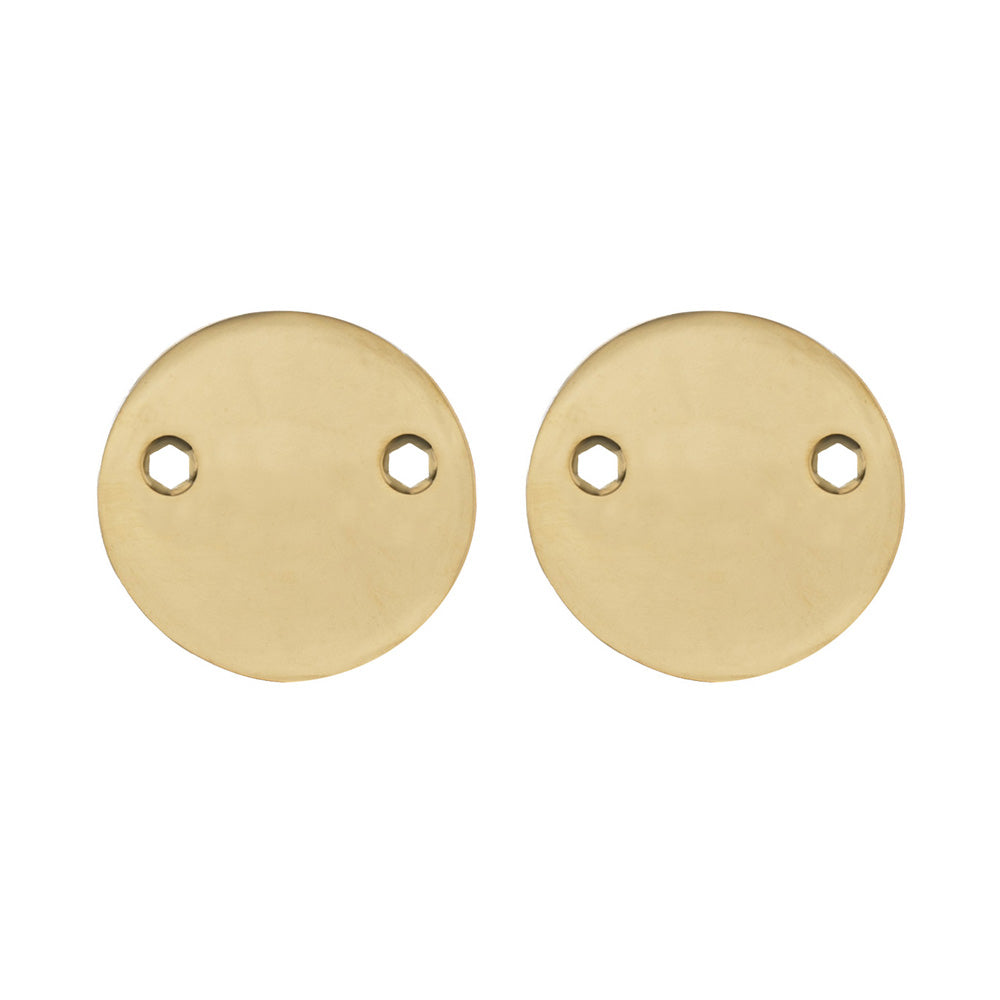 Blindskilte sæt 1975, poleret messing uden lak • KYNER & Co