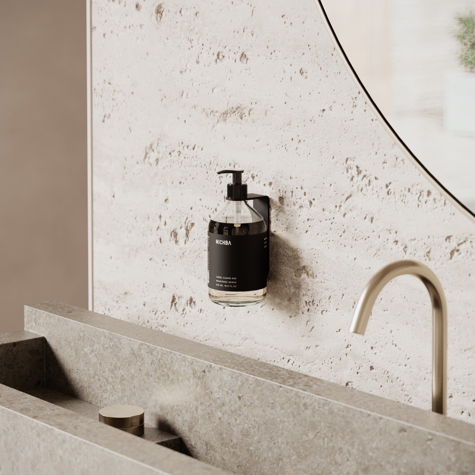 Sæbeholder, sort • NICHBA