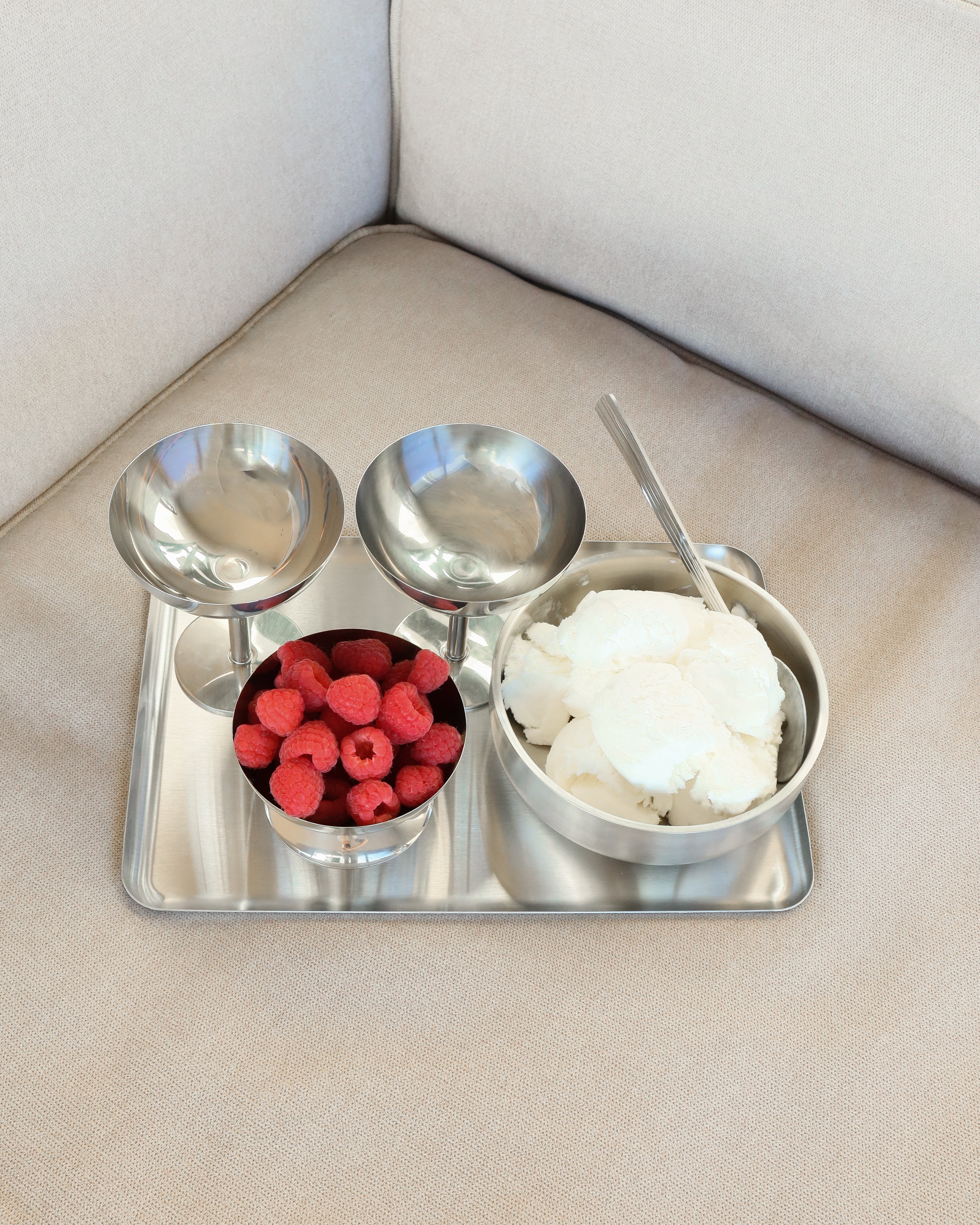 Isbæger i rustfrit stål, højt • NICHBA