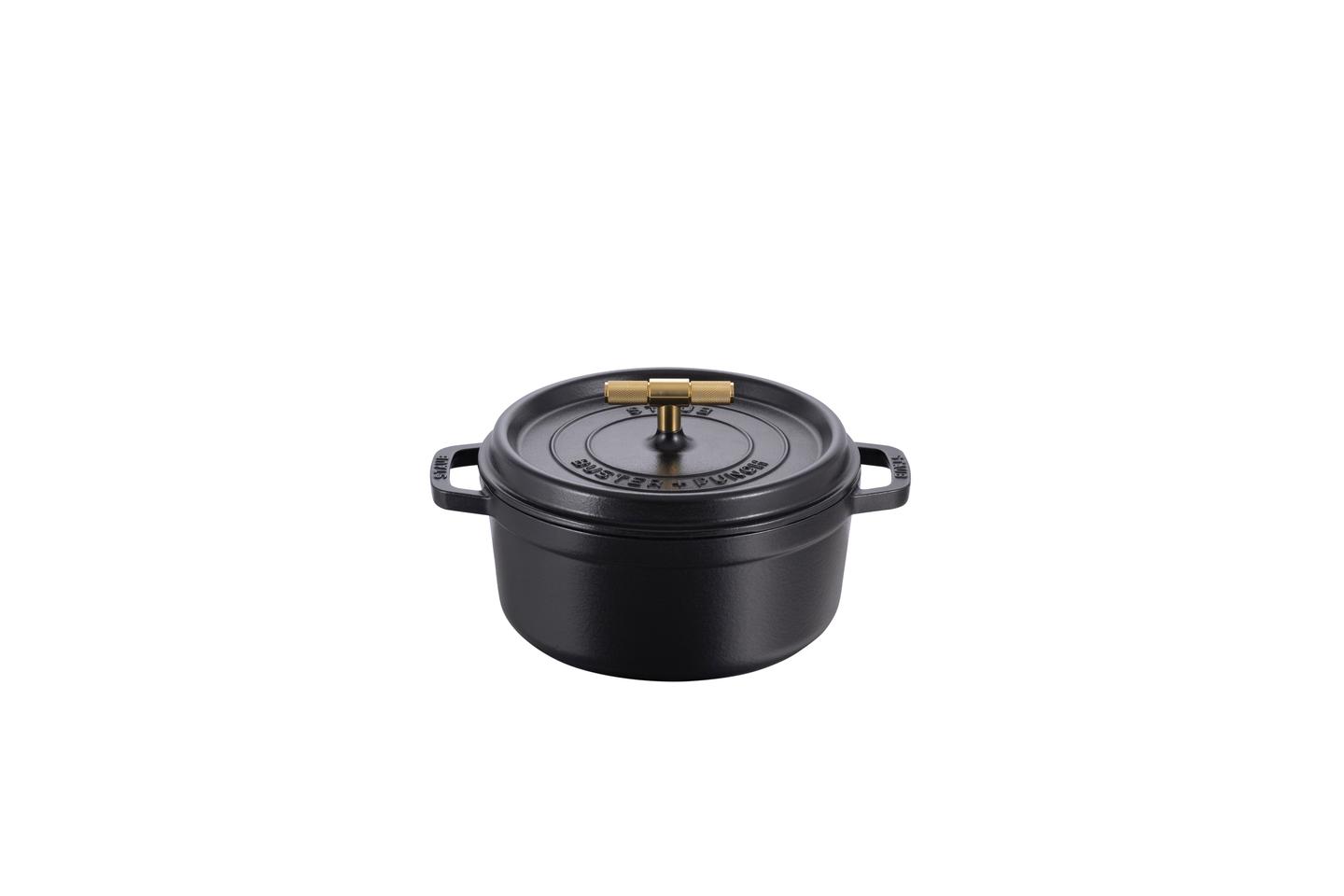 Cocotte gryde, sort/messing • Buster + Punch