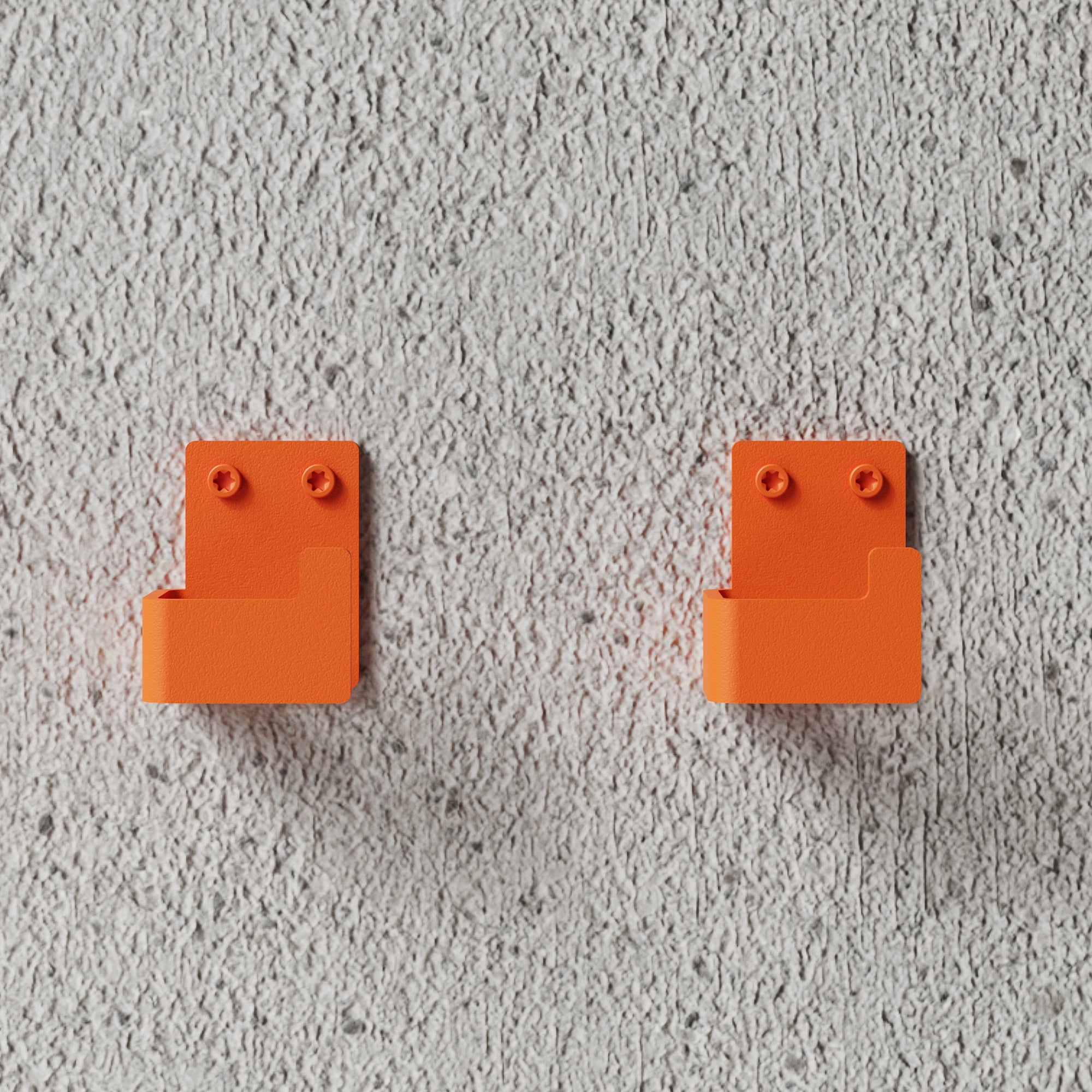 Badeværelsesknage, orange (2 stk.) • NICHBA