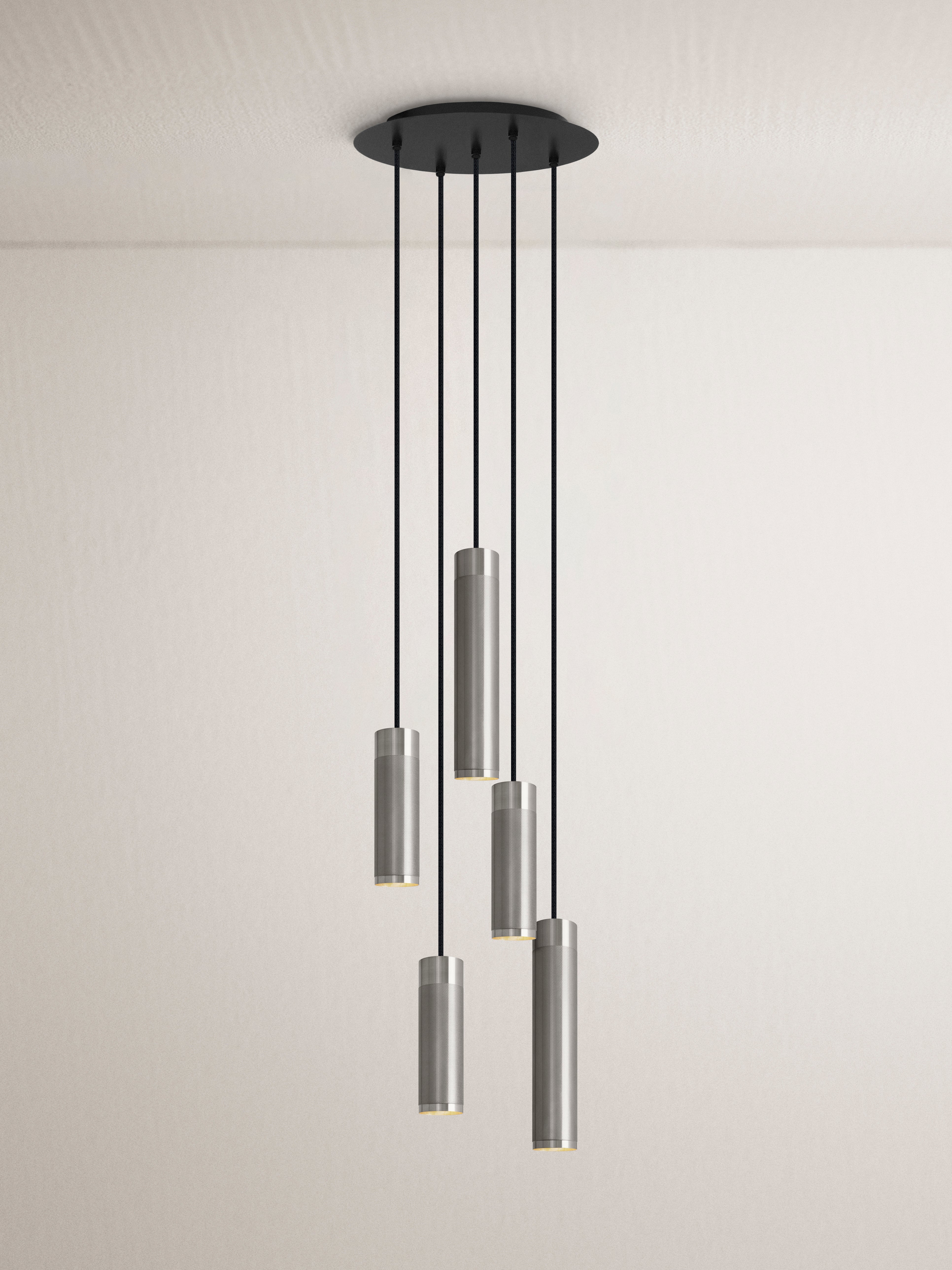 Patrone Cluster 5 Pendel, rustfritt stål look • Thorup Copenhagen