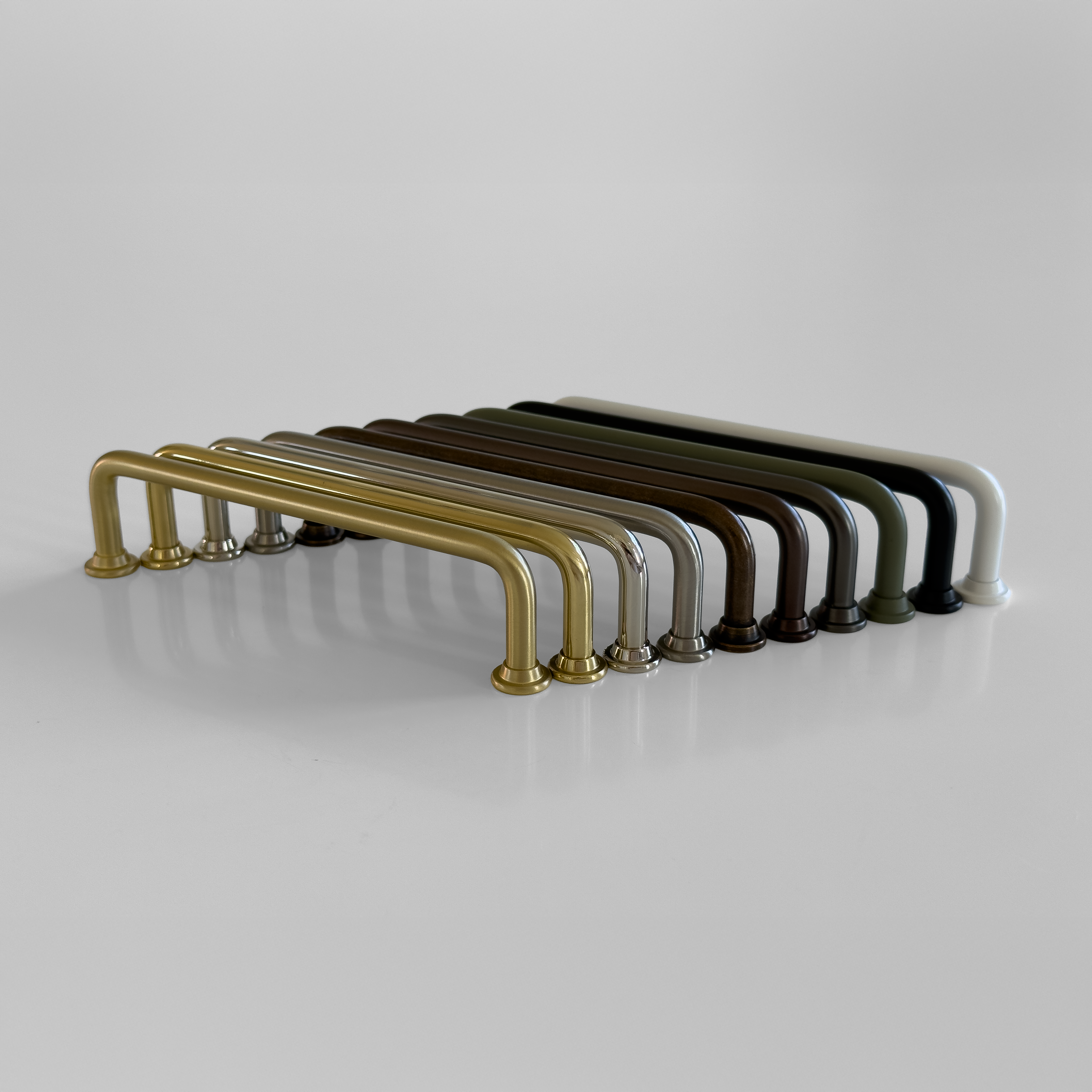 Frederiksberg • Køkkengreb, børstet messing med lak