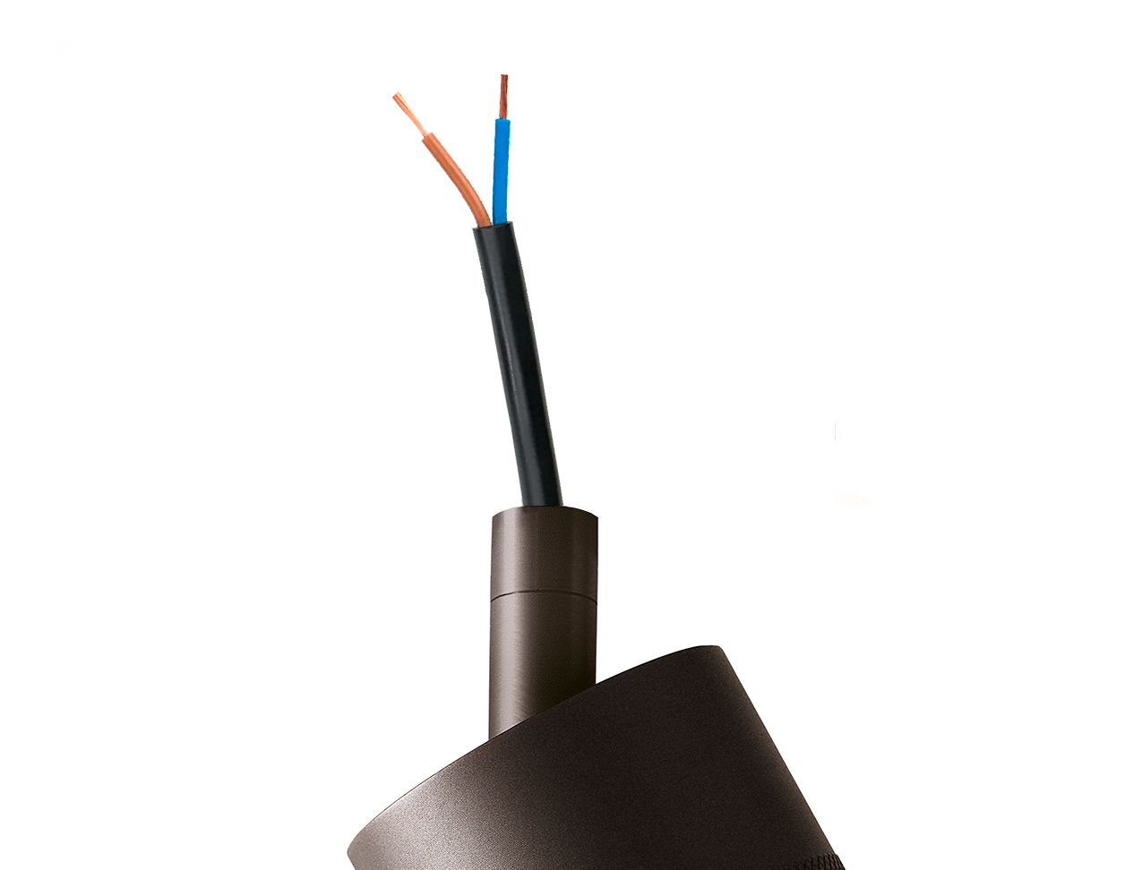 Patrone loftspot til skinne, bruneret messing • Thorup Copenhagen