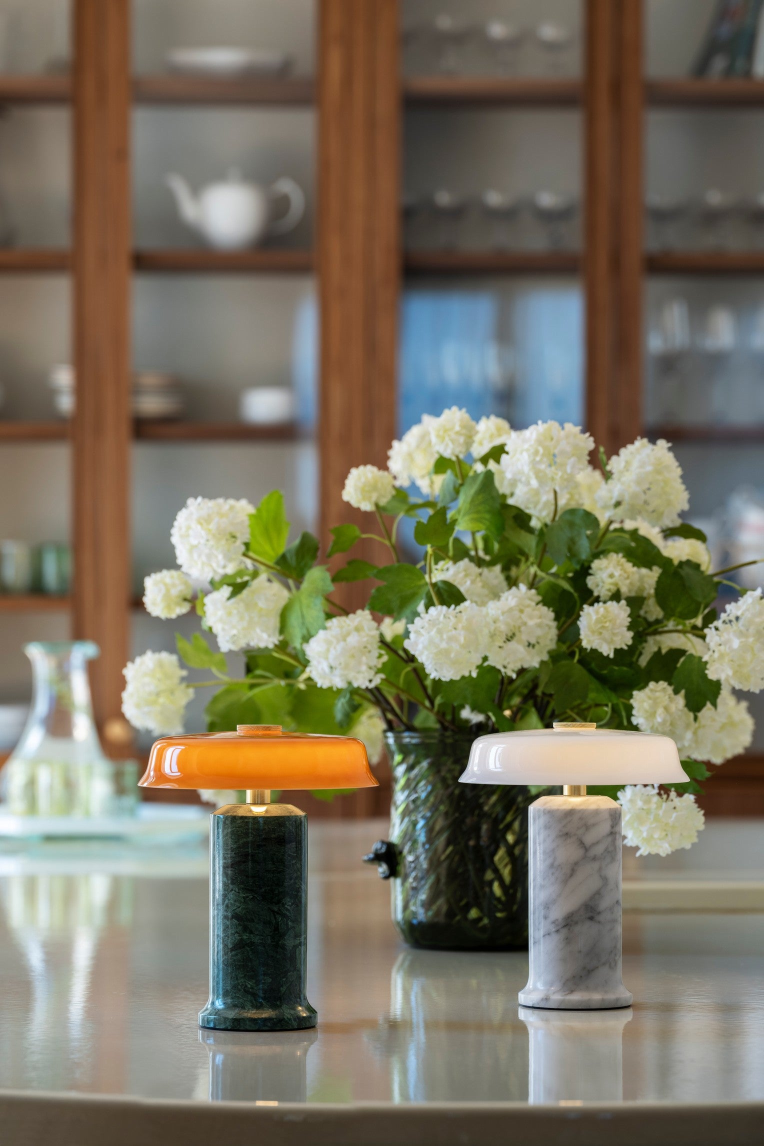 TRIP No. 2 portable bordlampe, moss/amber • Design by Us