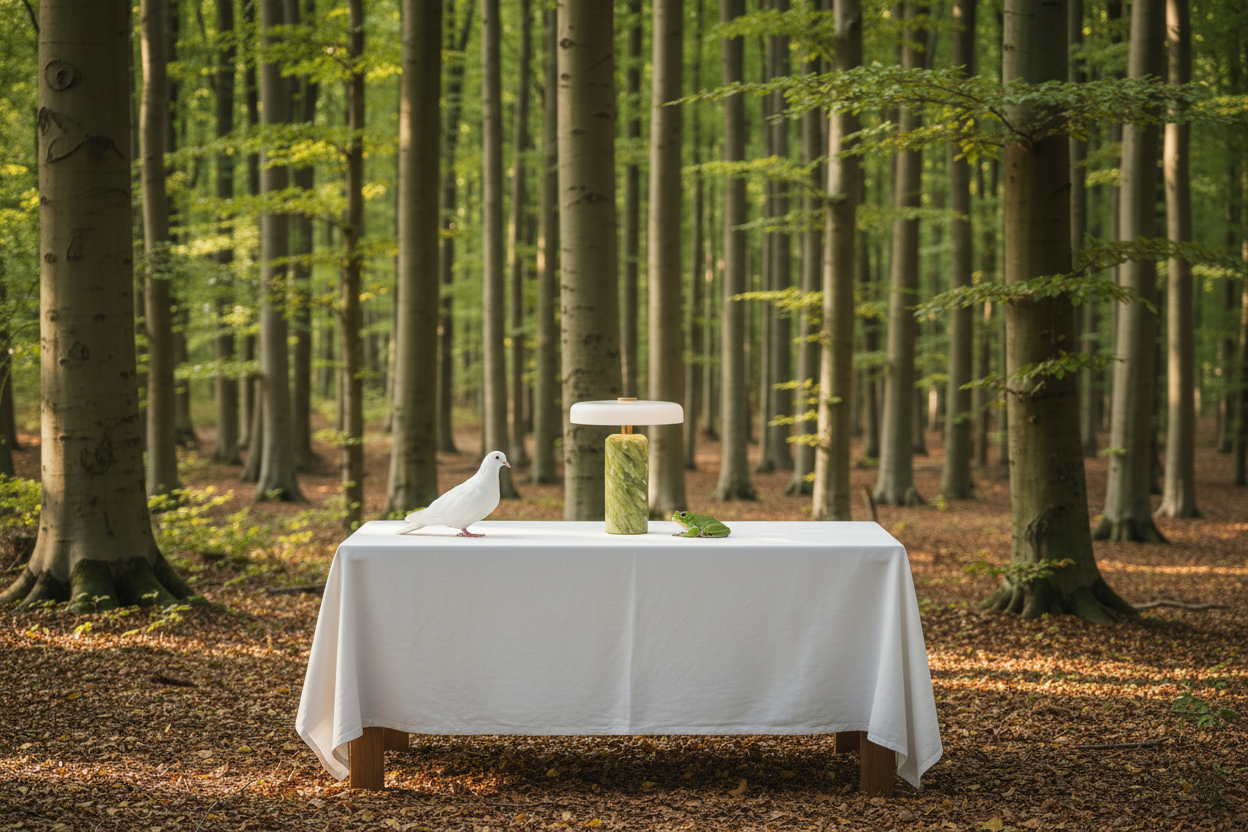 Trip Portable bordlampe, apple/opal glossy • Design by Us