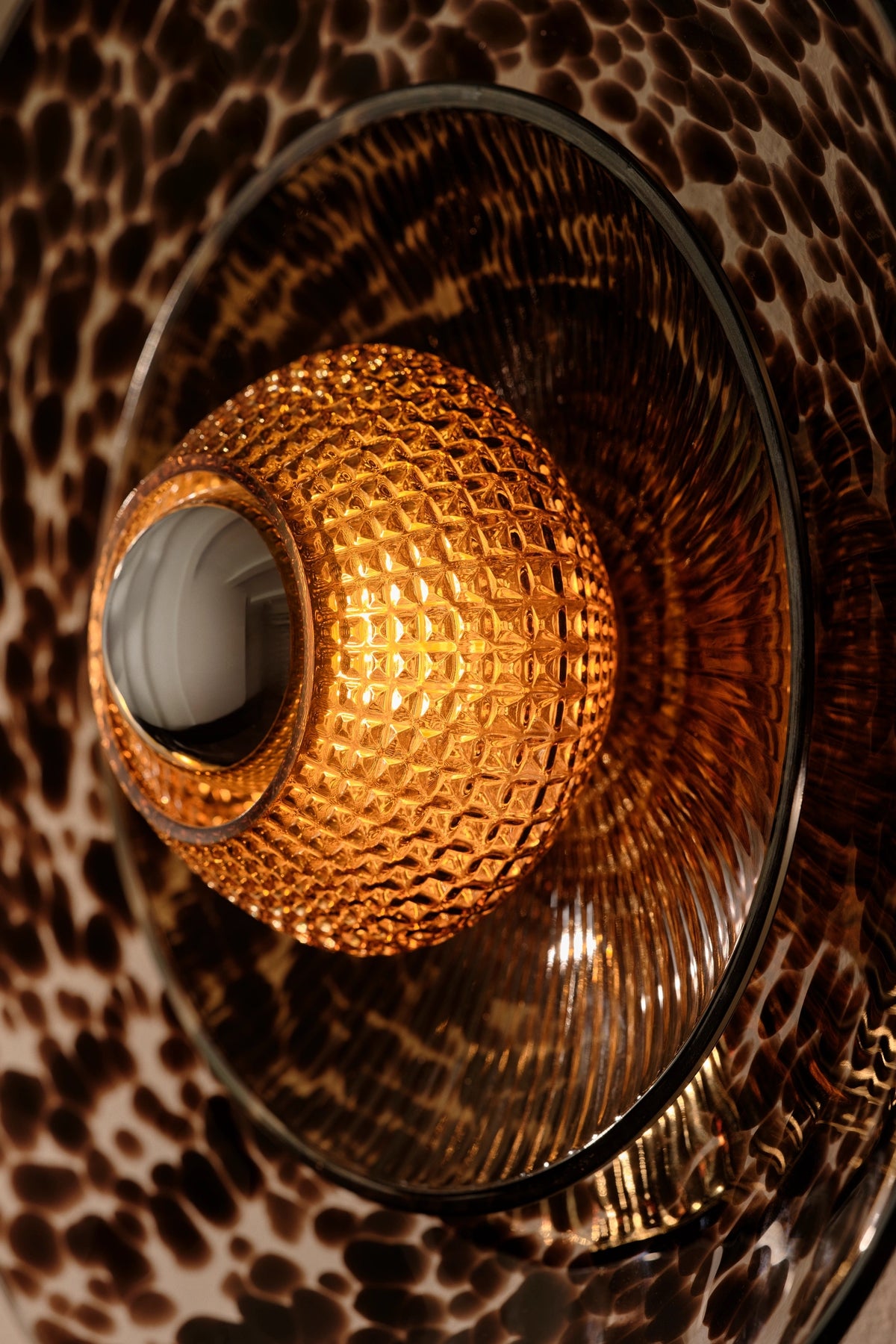 Disco Rama væglampe, brun / brown • Design by Us