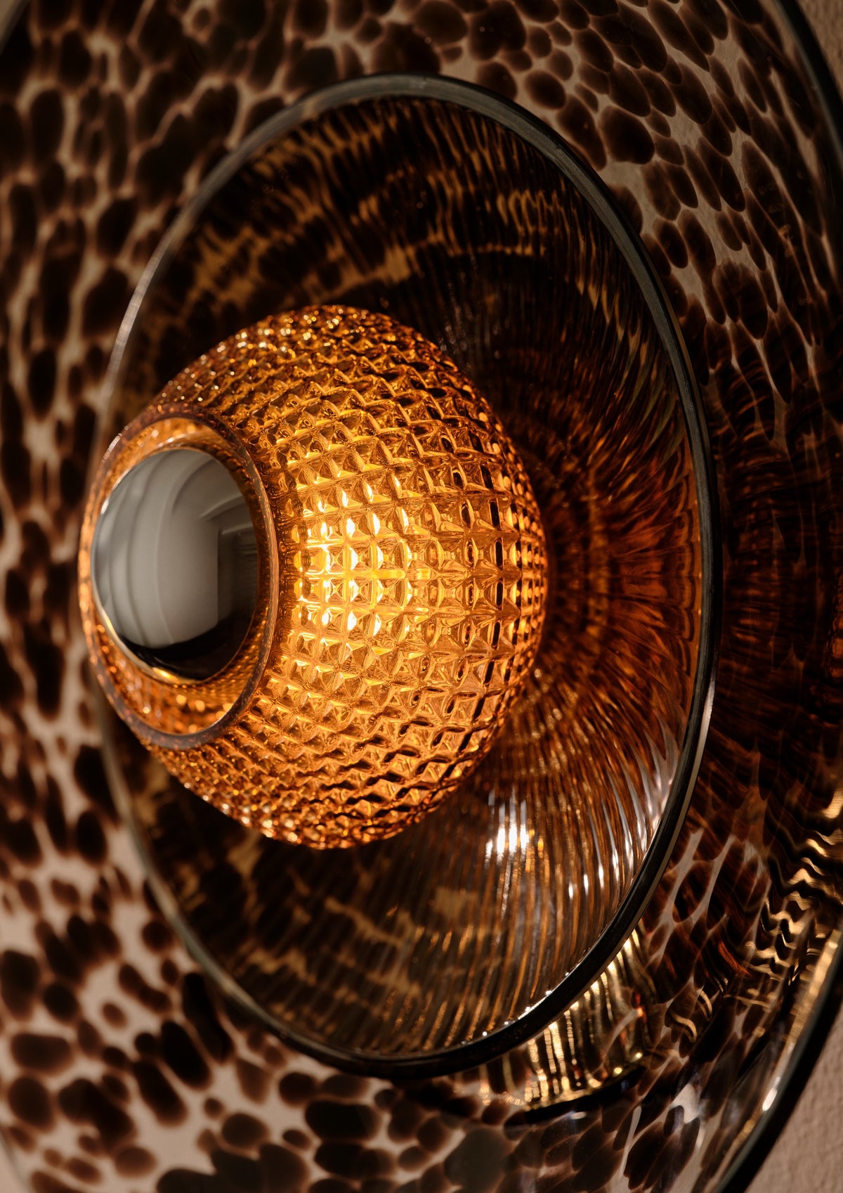 Disco Rama væglampe, brun / brown • Design by Us