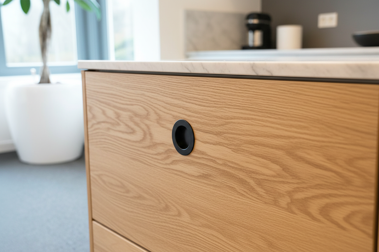 Faxe • Skålgreb Ø55/60 mm, mat sort