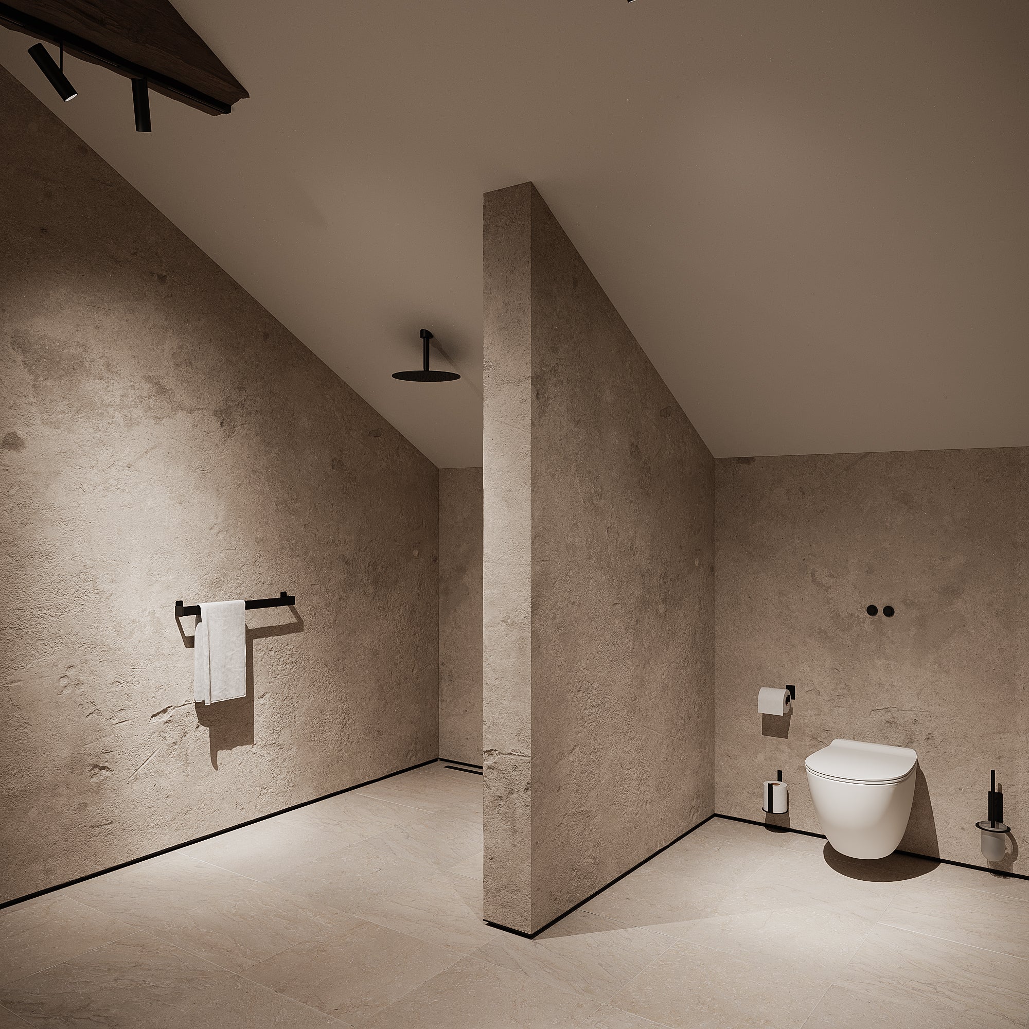 Toiletbørste, sort • NICHBA