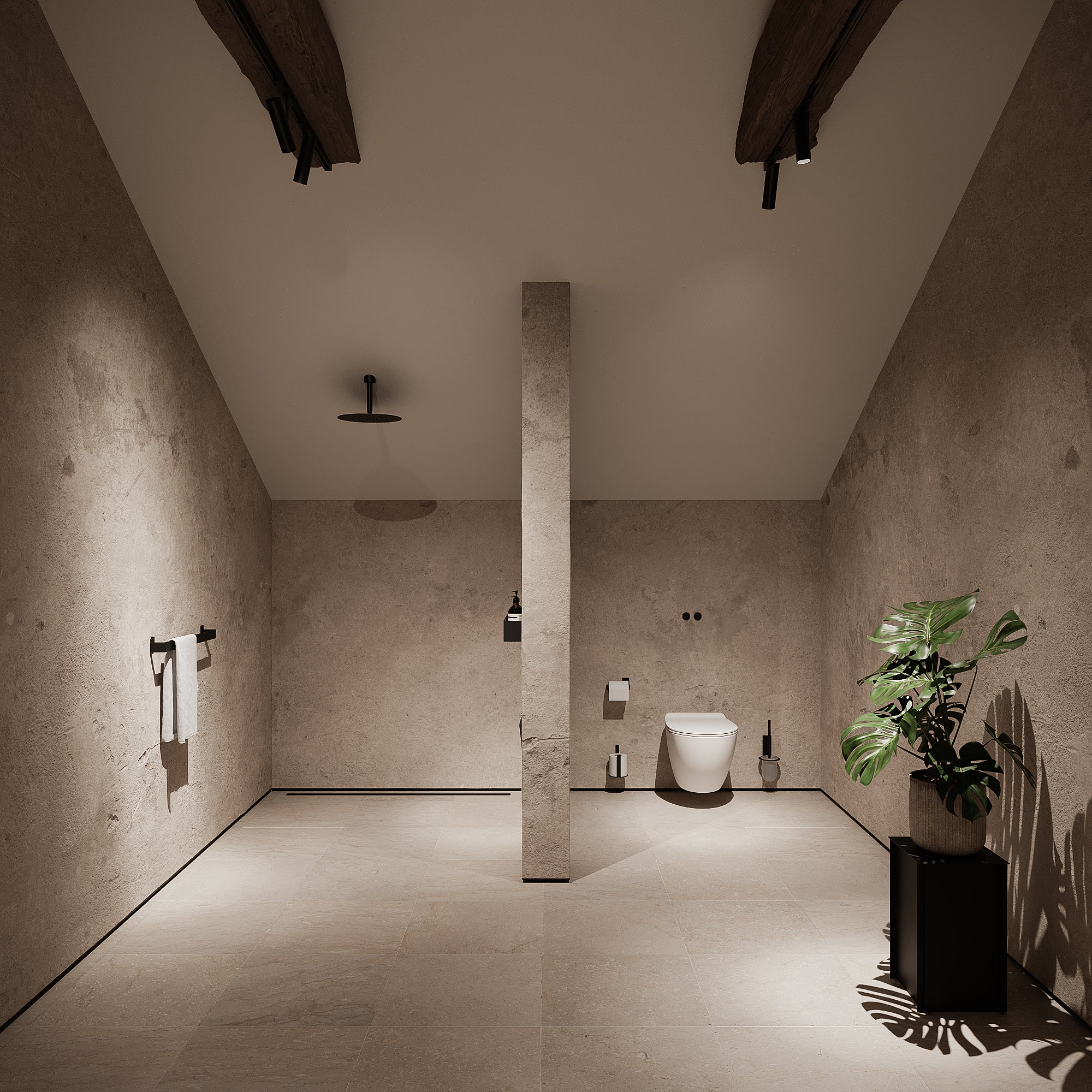 Toiletbørste, sort • NICHBA