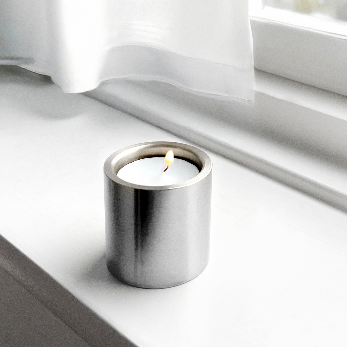 Fyrfadsstage i rustfrit stål