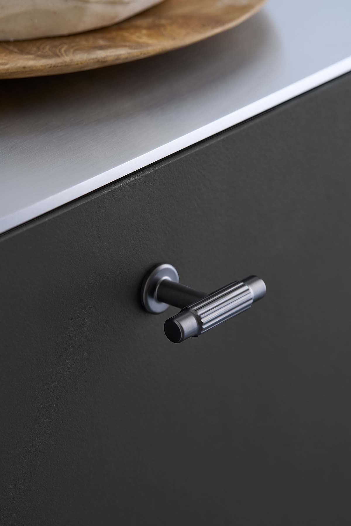 VILLA T knop, zink, antracit • Furnipart