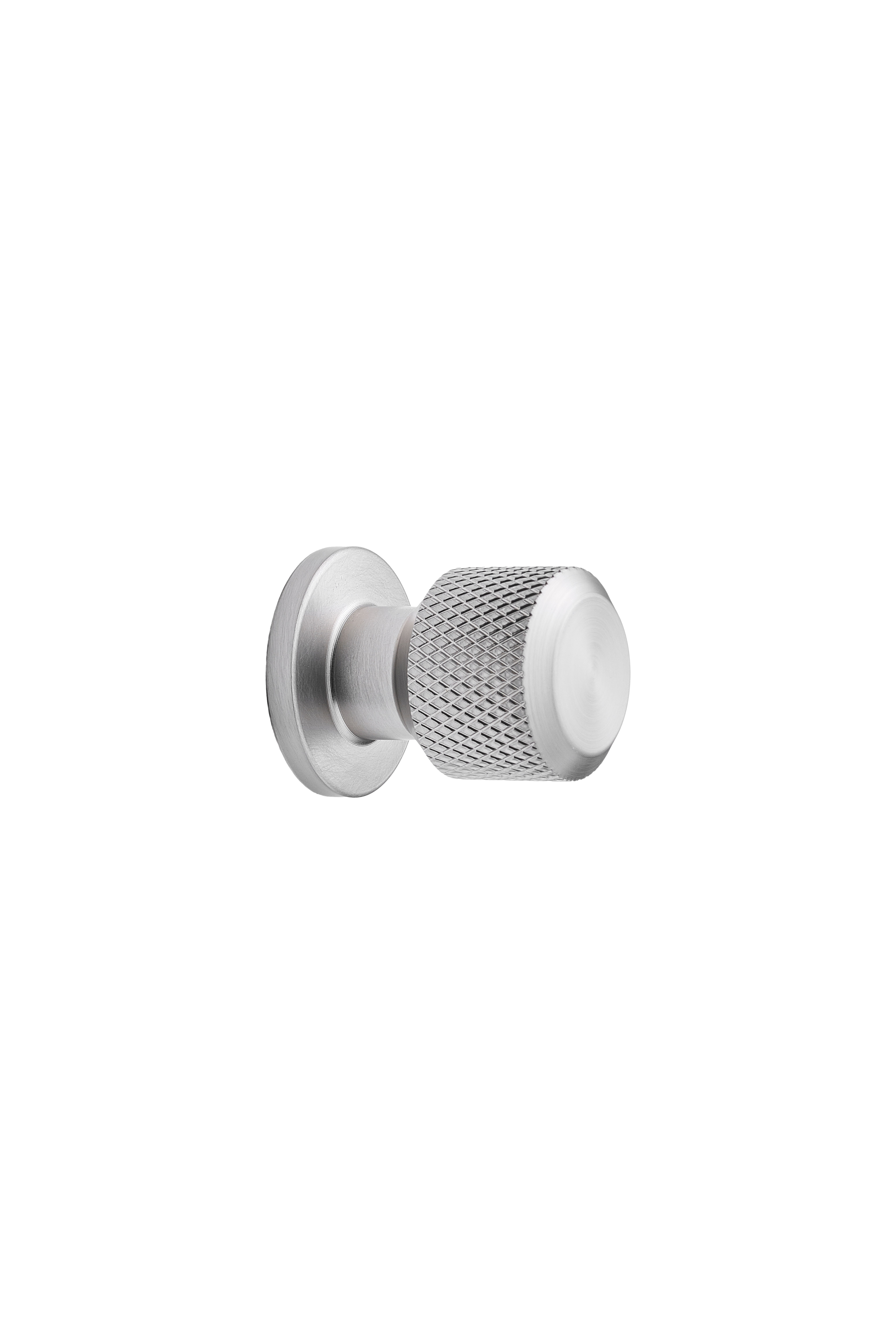 MANOR Round knop, zink, stål • Furnipart