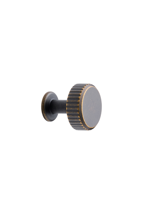 VILLA ROUND knop, zink, antik • Furnipart