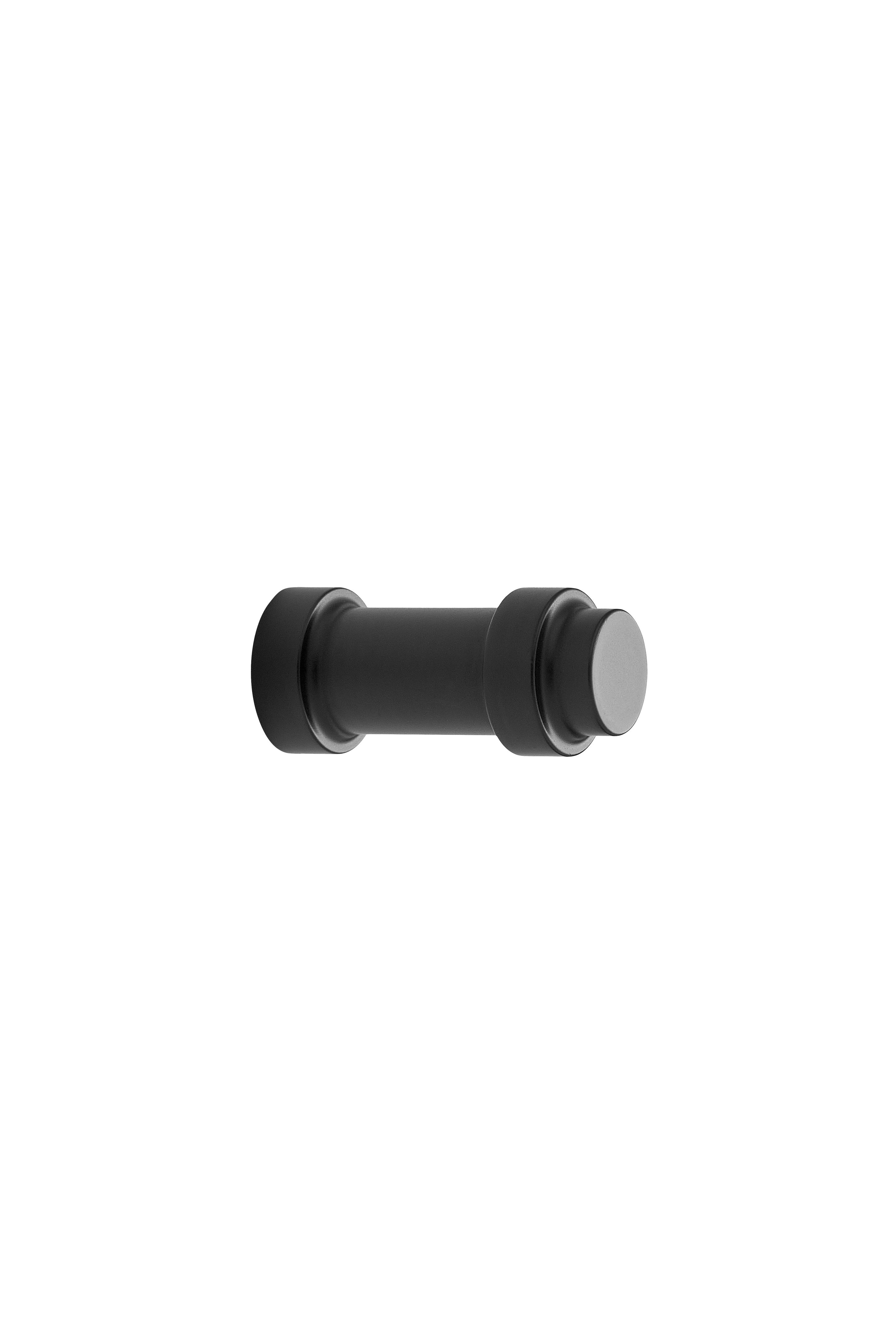 PILLAR knop, zink, sort • Furnipart