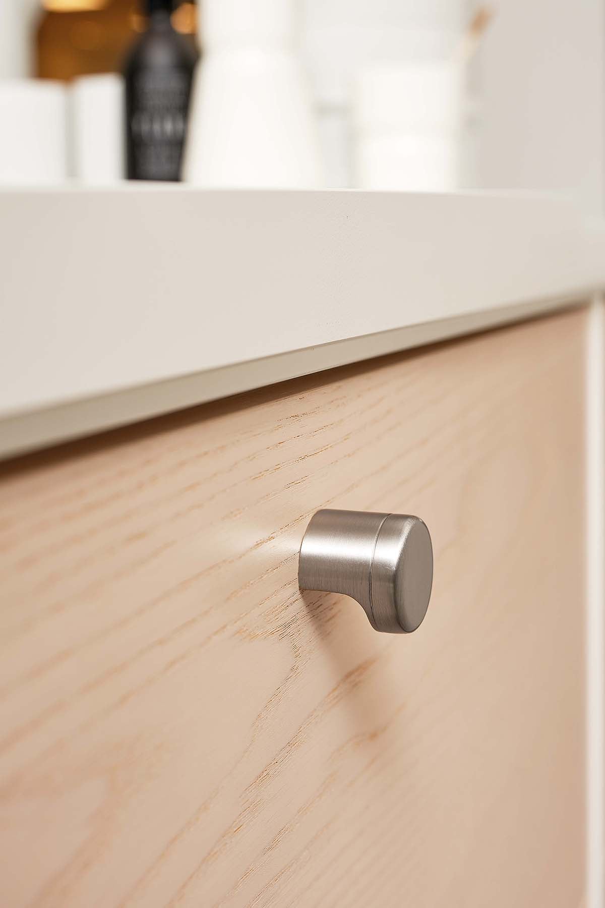 POINT knop, zink, stål • Furnipart