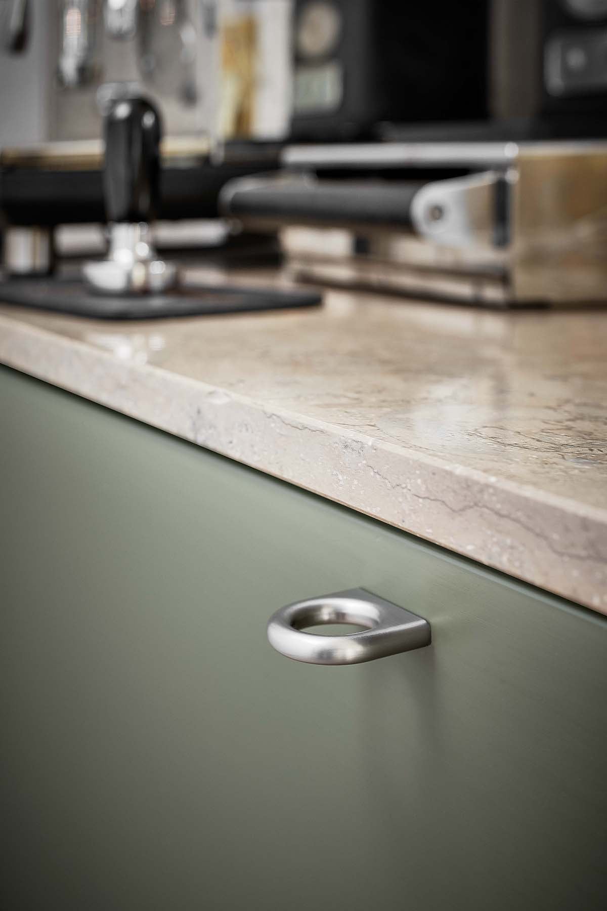 LUCK knop, zink, stål • Furnipart