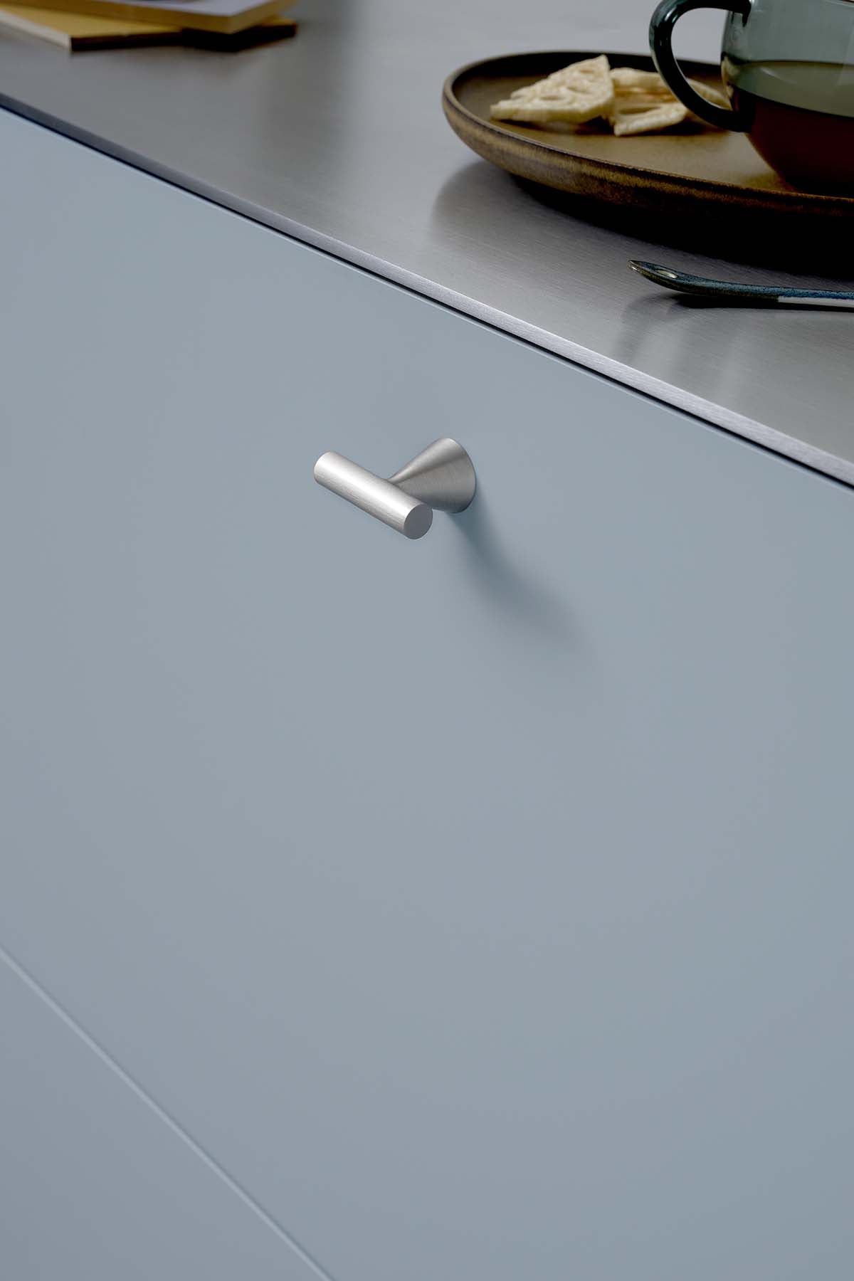 DELTA knop, zink, stål • Furnipart