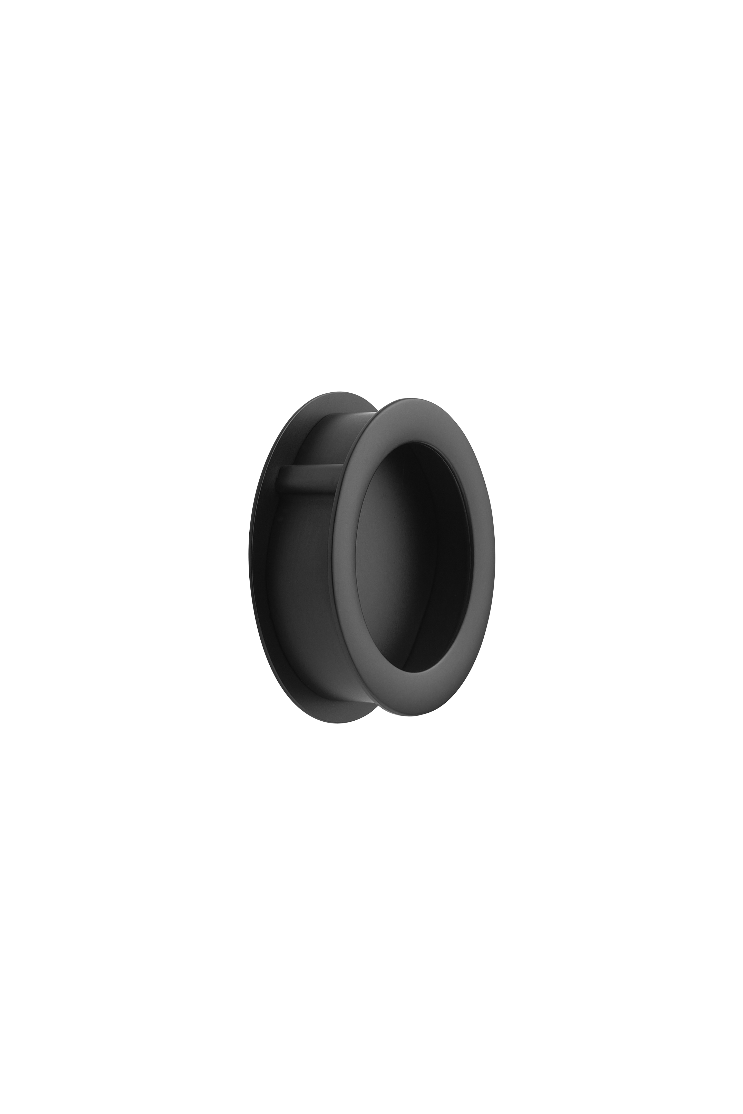 TUB ROUND Indlægsgreb, zink, sort • Furnipart