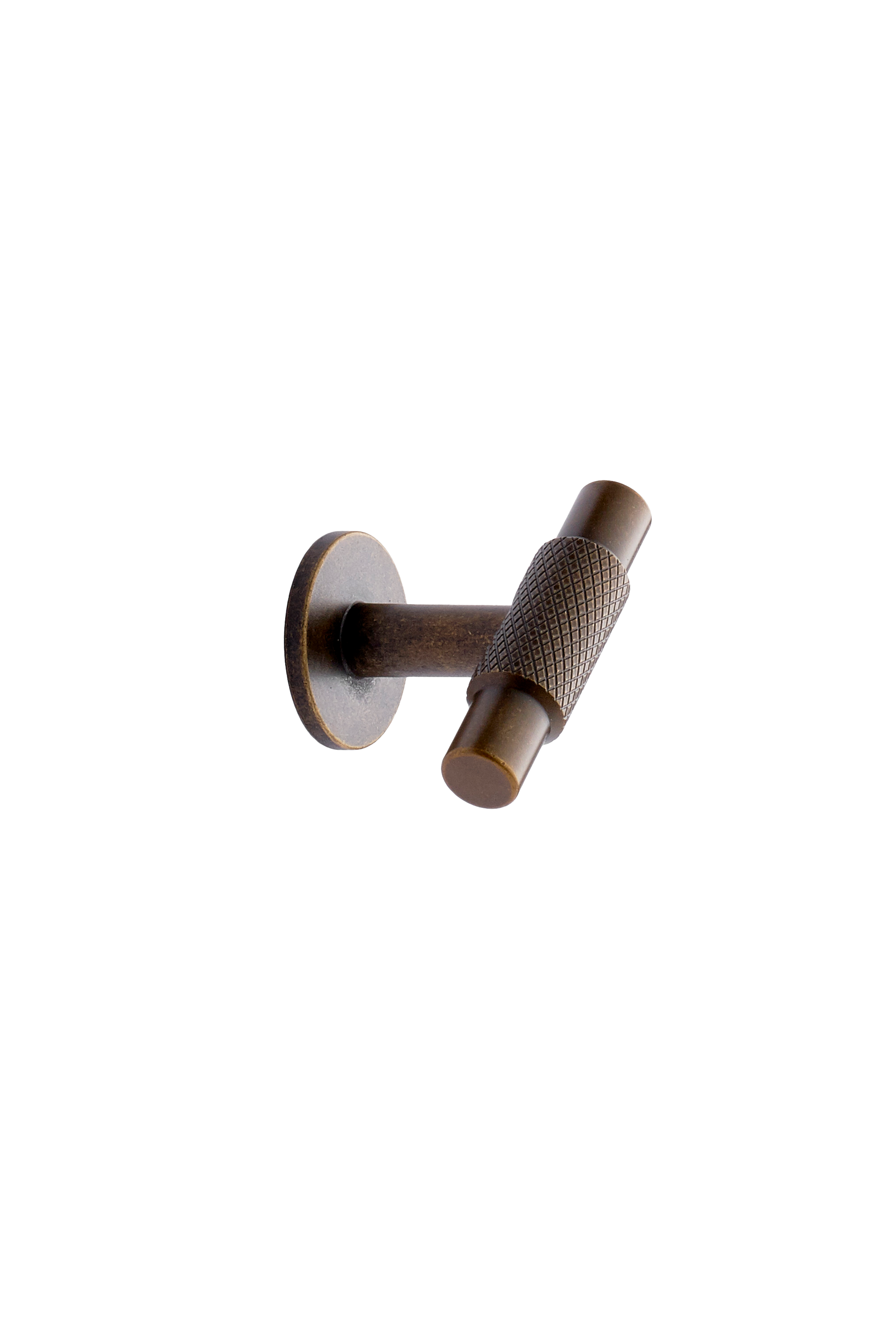 MANOR T knop, zink, antik og messing • Furnipart