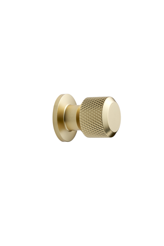MANOR Round knop, zink, messing • Furnipart