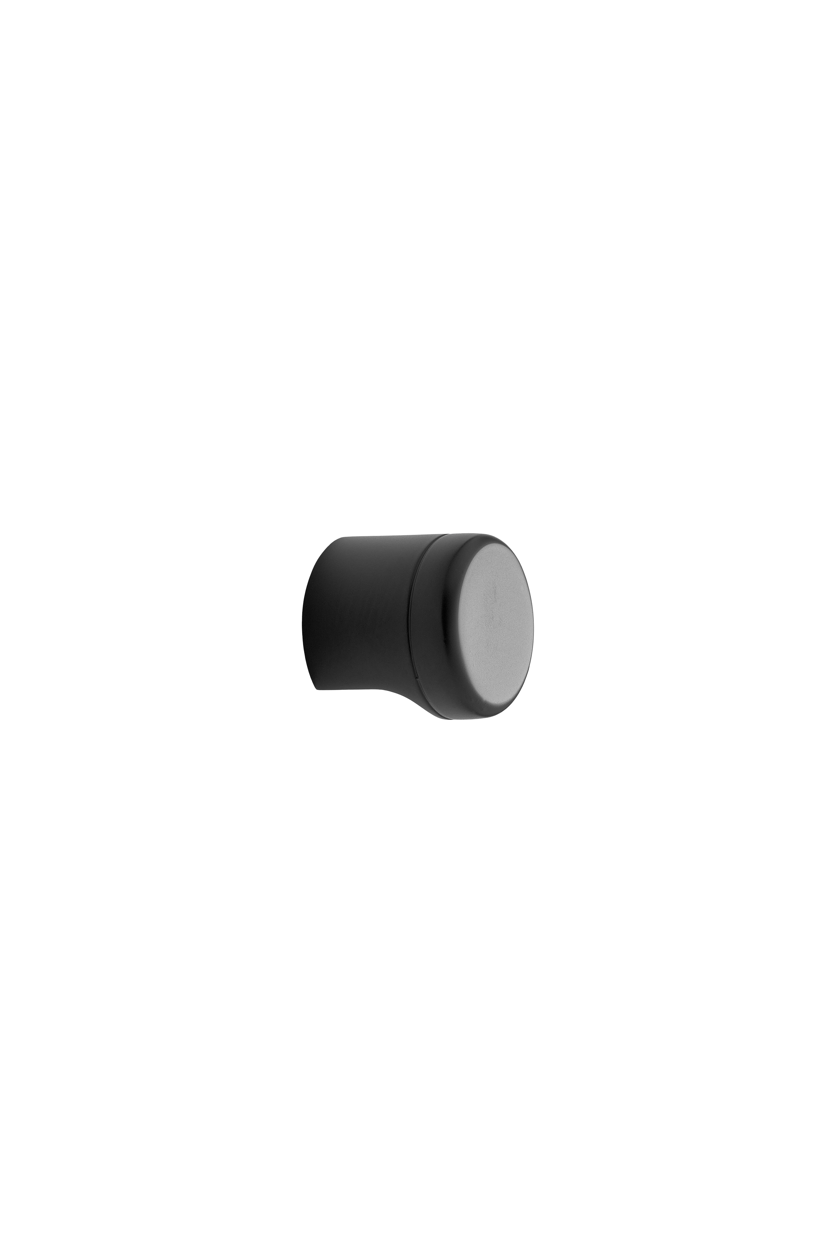POINT knop, zink, sort • Furnipart