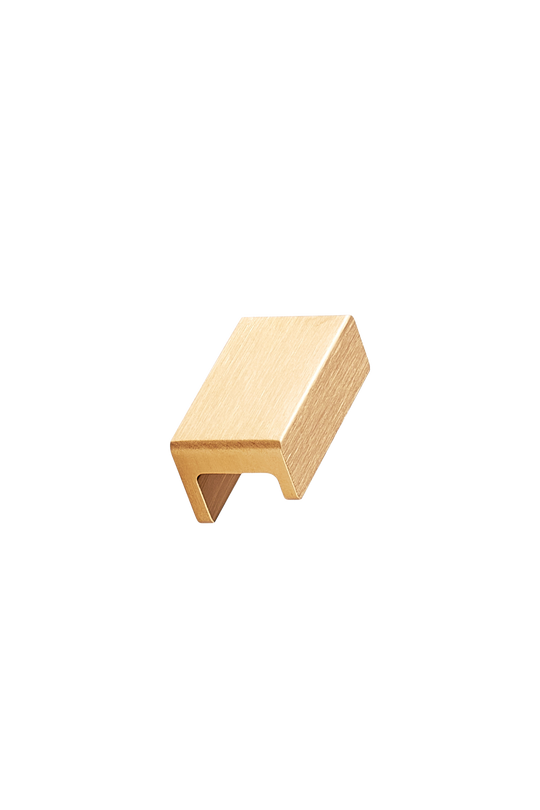 STATION knop, aluminium, messing • Furnipart