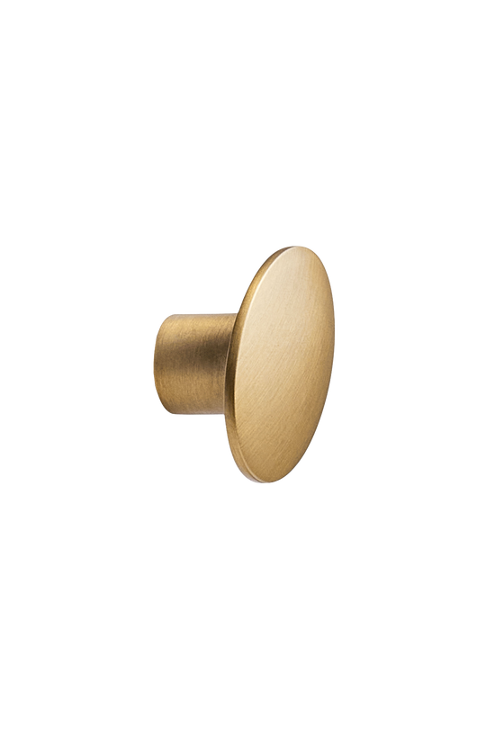 DOME w/O-ring knop, zink, messing • Furnipart