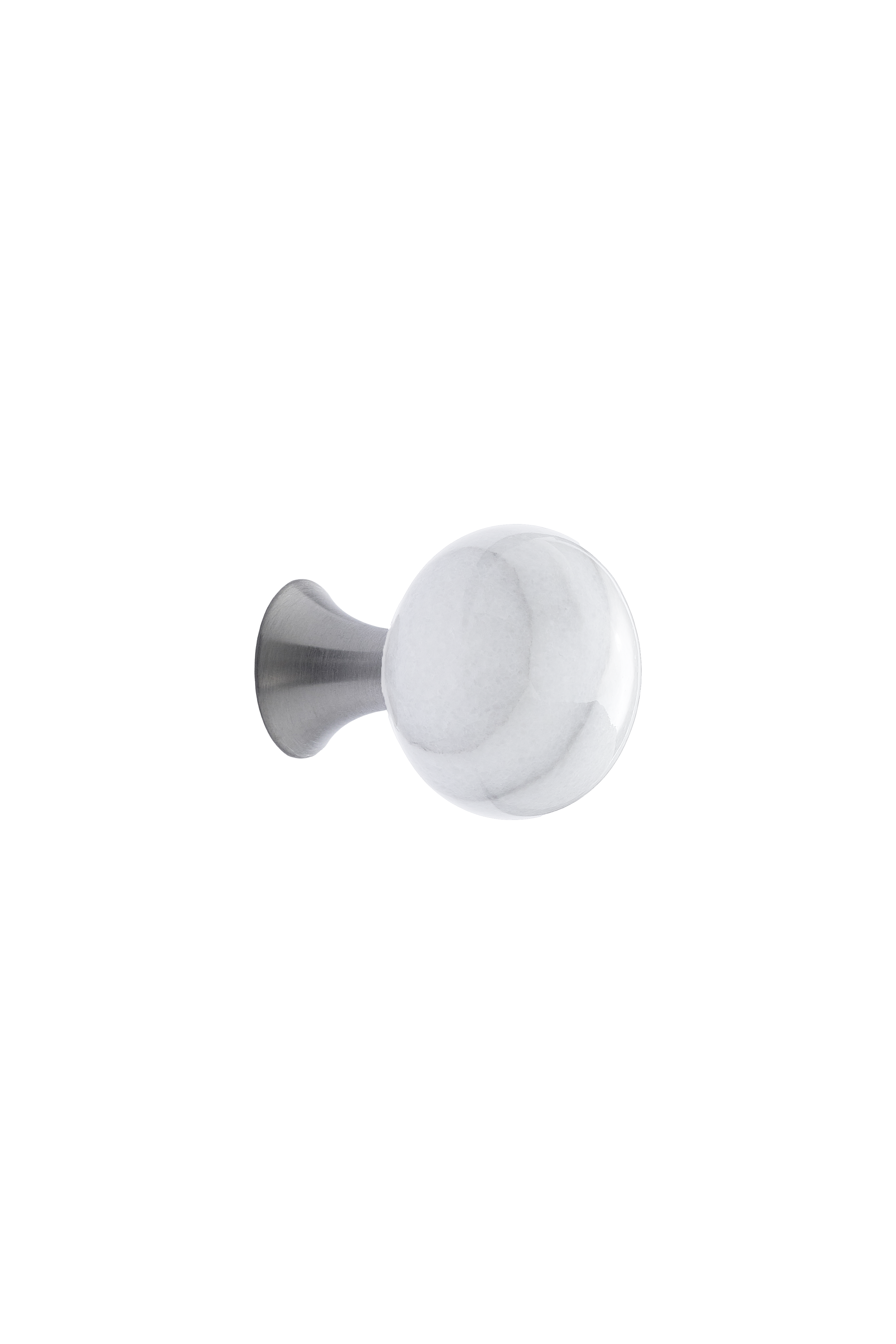 BEAD Straight knop, marmor, hvid • Furnipart