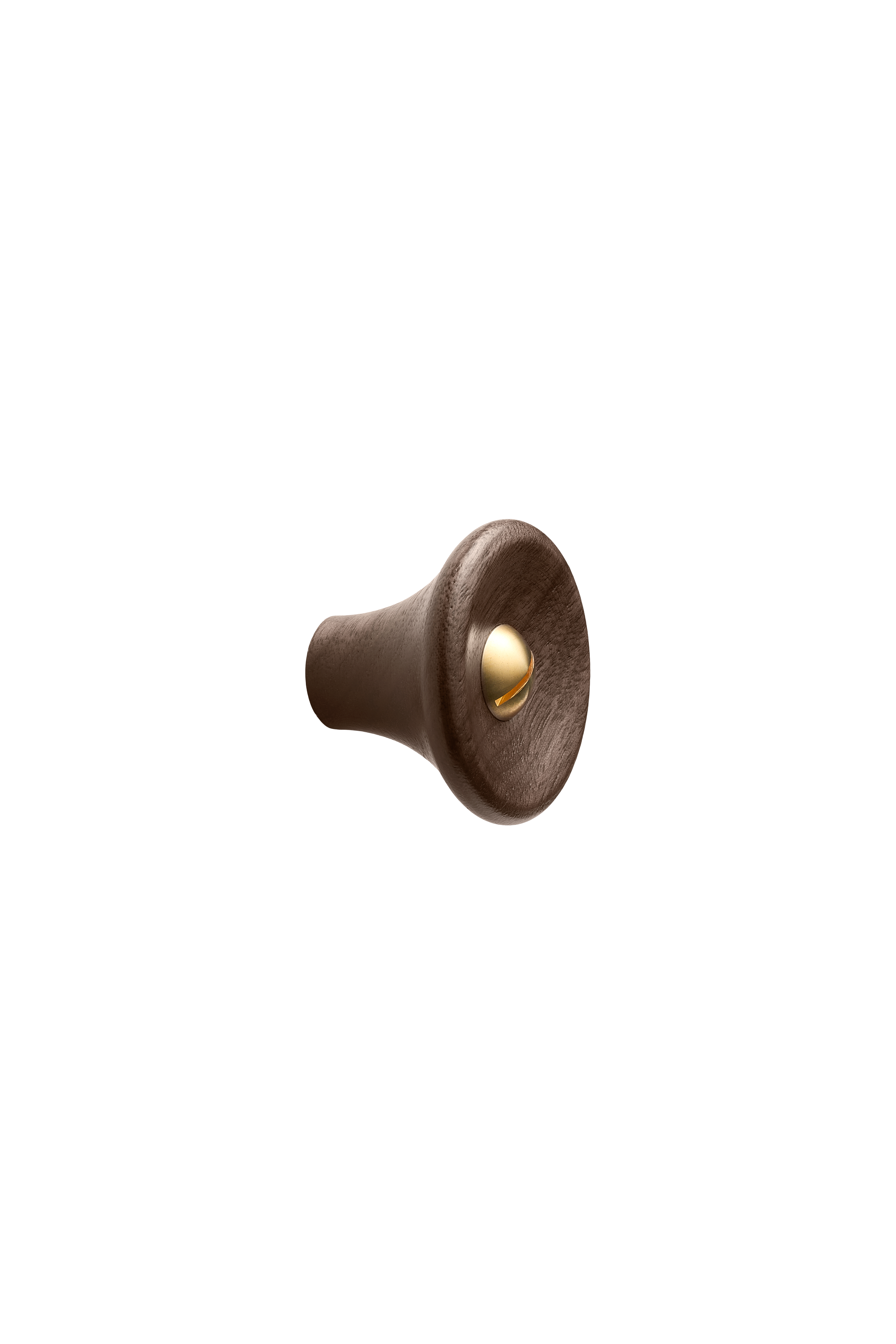 RECTA knop, messing og valnød, messing og træ • Furnipart