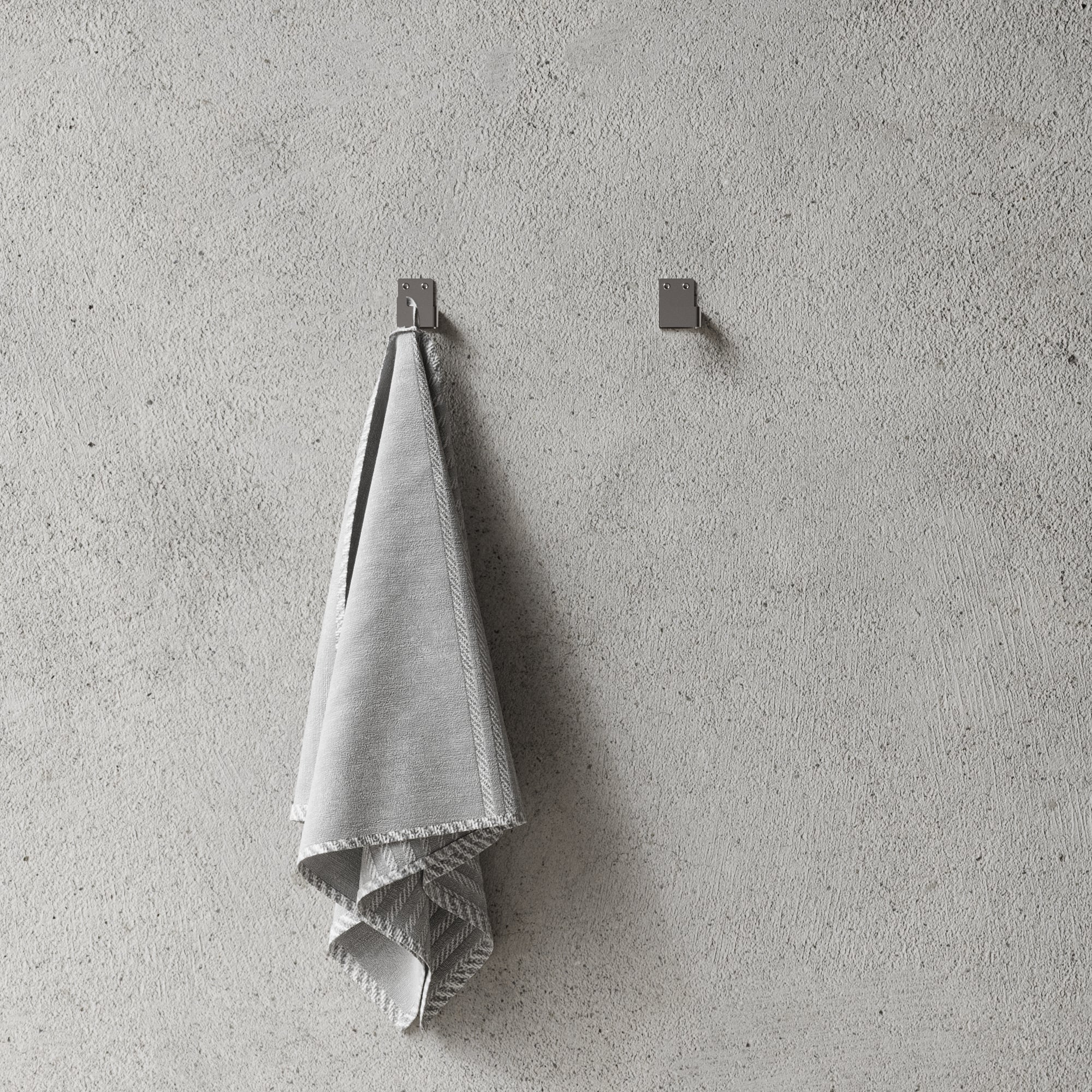 Badeværelsesknage, rustfrit stål (2 stk.) • NICHBA