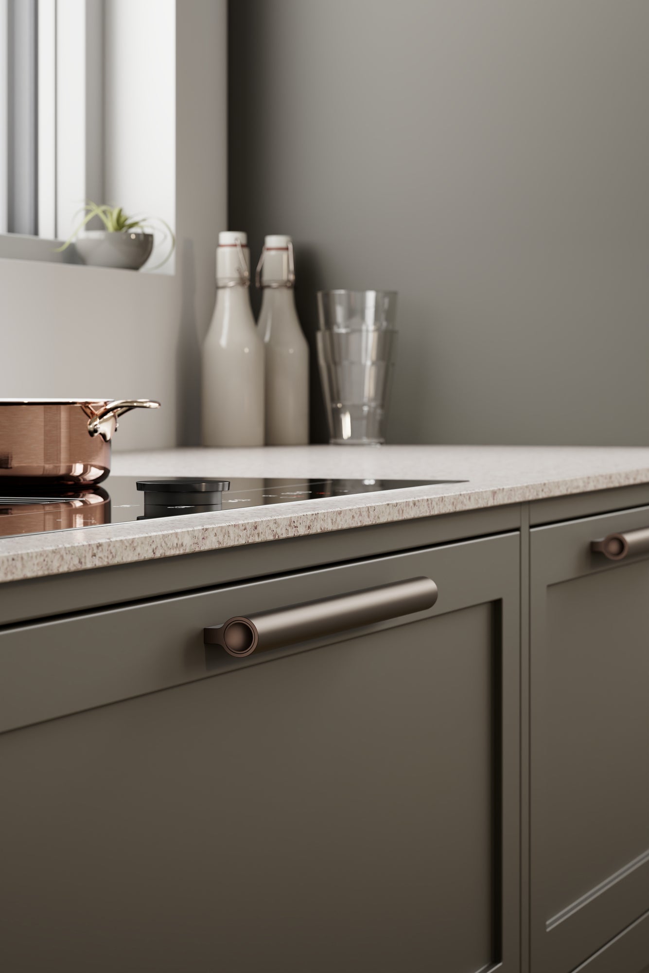 LUCENTE greb, mat bronze • Furnipart