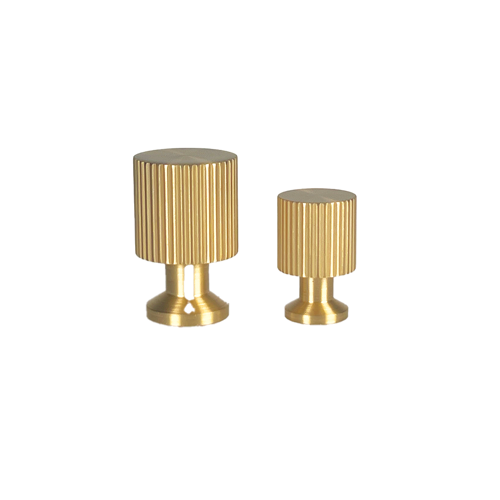 Marienlund møbelknop, 25 mm, børstet messing uden lak • Chr. Jørgensen