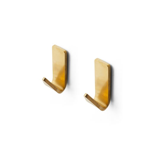 Knager, børstet messing (2 stk.) • Bastant Design