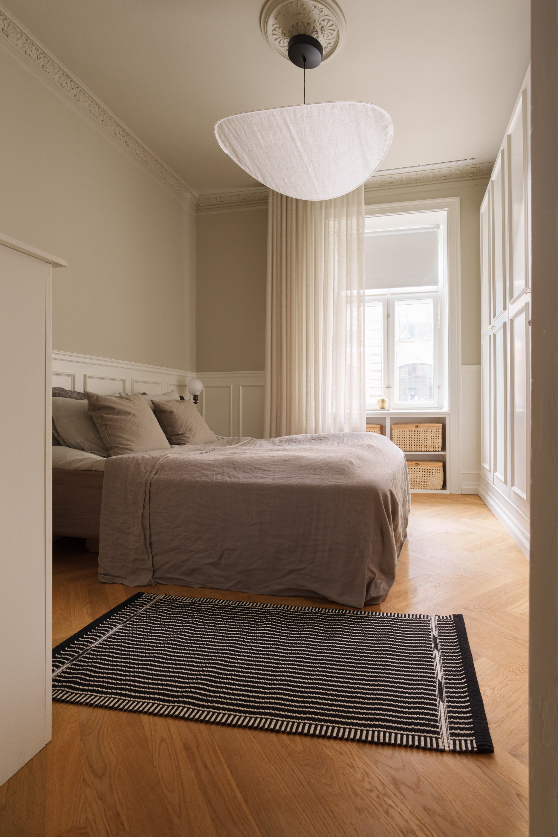 Tæppe VK-3, sort/hvid • NORDICMODERN