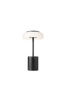 Blossi Table Mini, portable bordlampe, sort / opal • NUURA