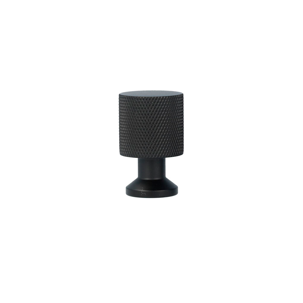 Nyboder møbelknop med diamond cut, 33 mm, mat sort • Chr. Jørgensen