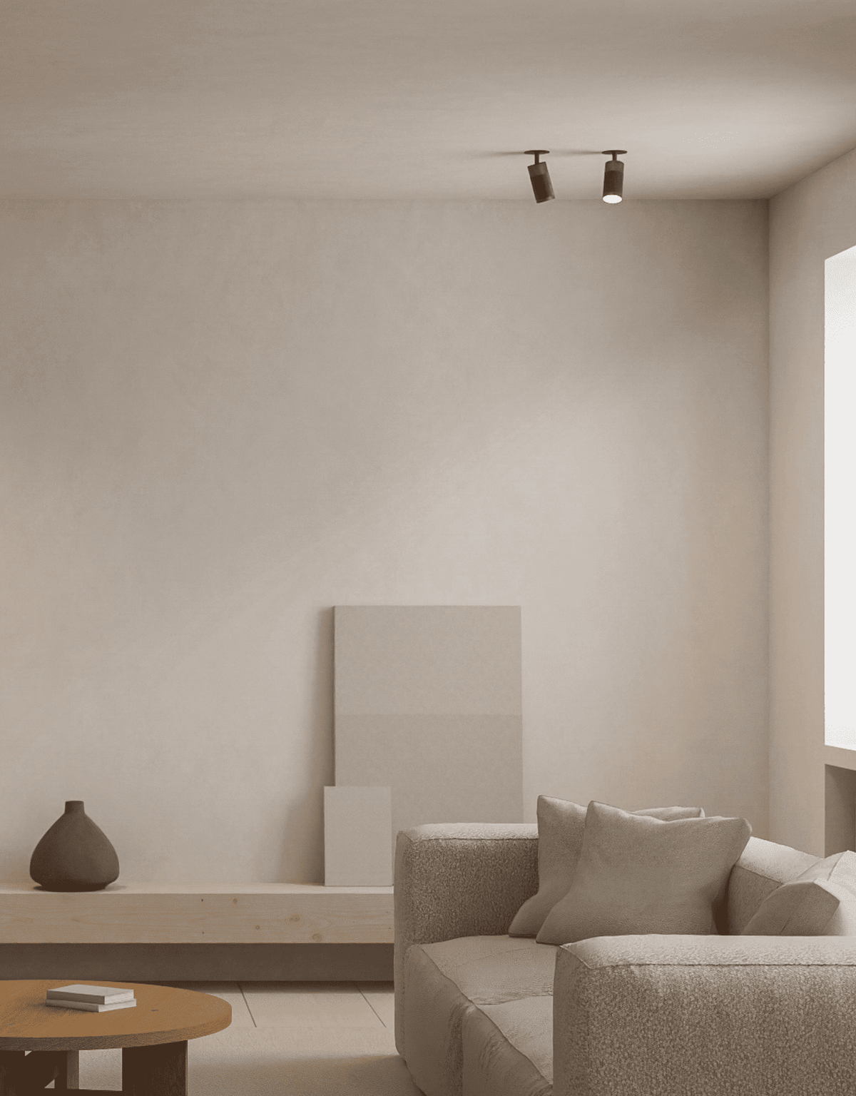 Patrone loftspot med dækplade - clip fit, bruneret messing • Thorup Copenhagen - Copenhagenhomedesign
