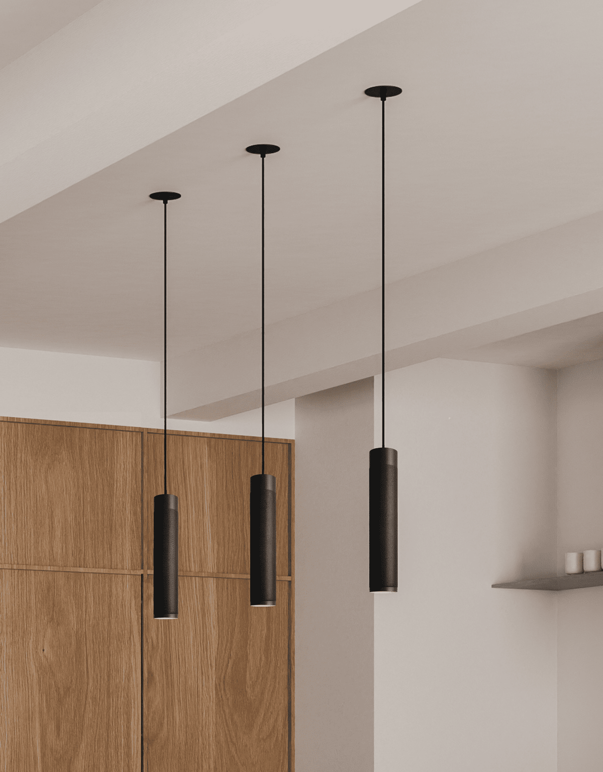 Patrone Pendel Long i sort bruneret messing • Thorup Copenhagen - Copenhagenhomedesign