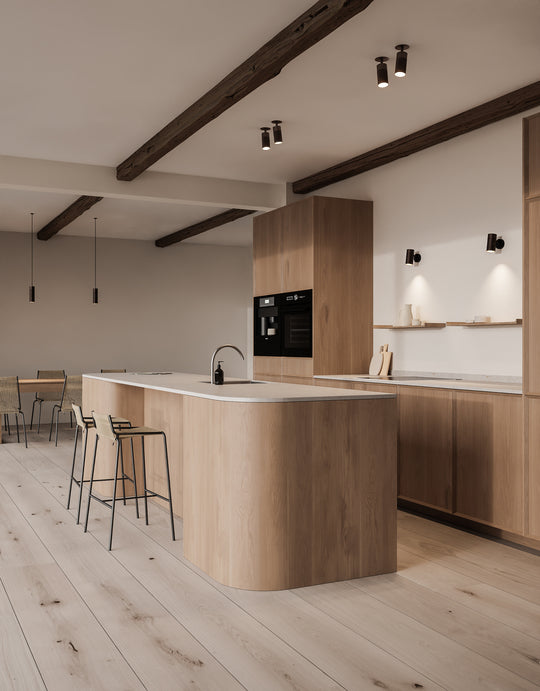 Patrone loftspot med dækplade - clip fit, sortbruneret messing • Thorup Copenhagen - Copenhagenhomedesign