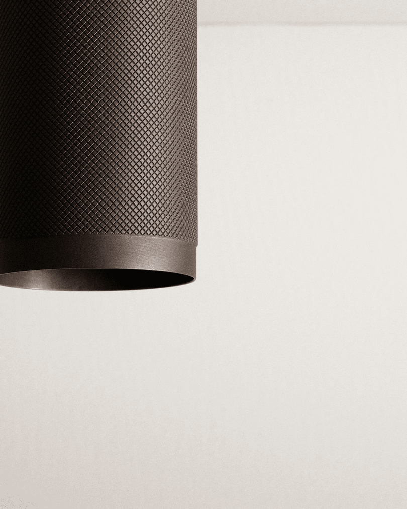 Patrone loftspot med dækplade - box fit, bruneret og messing • Thorup Copenhagen - Copenhagenhomedesign