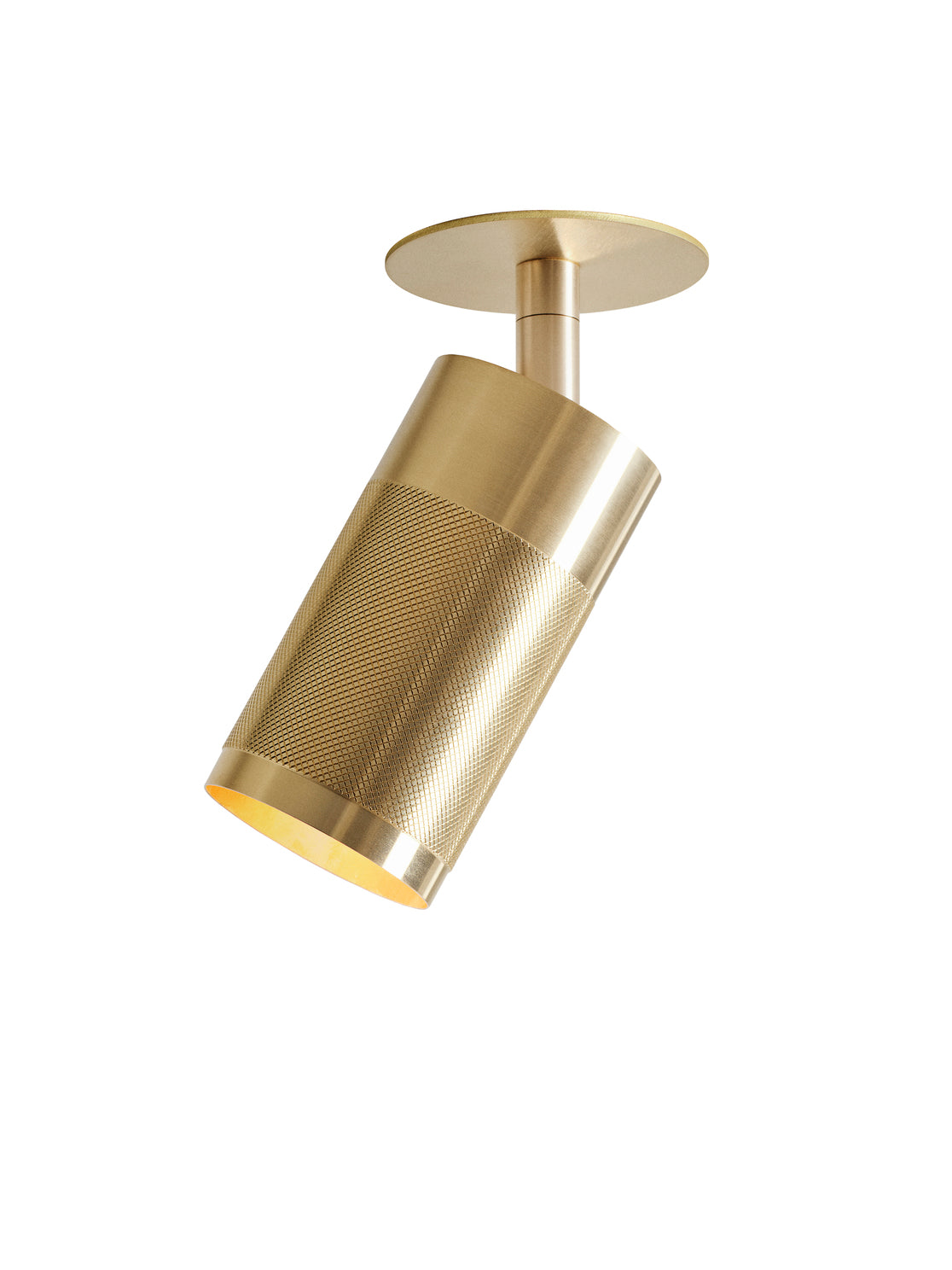 Patrone loftspot med dækplade - clip fit, messing • Thorup Copenhagen - Copenhagenhomedesign