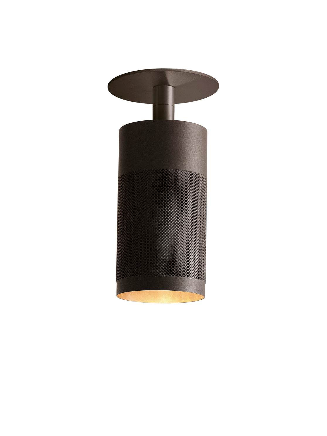Patrone loftspot med dækplade - clip fit, bruneret messing • Thorup Copenhagen - Copenhagenhomedesign
