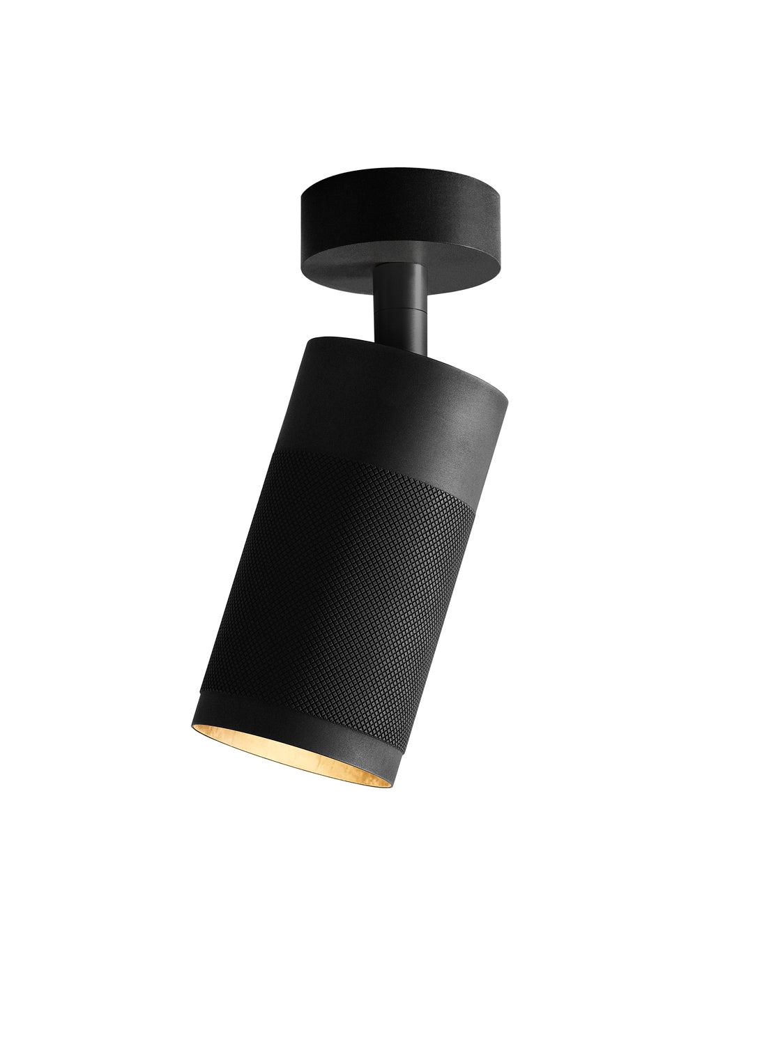 Patrone loftspot med roset, sortbruneret messing • Thorup Copenhagen - Copenhagenhomedesign