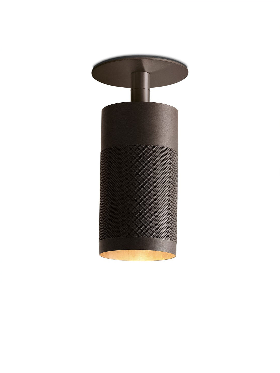 Patrone loftspot med dækplade - box fit, bruneret messing • Thorup Copenhagen - Copenhagenhomedesign